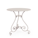 Table de jardin rond 70 cm à 3 pieds style shabby chic Etienne 
