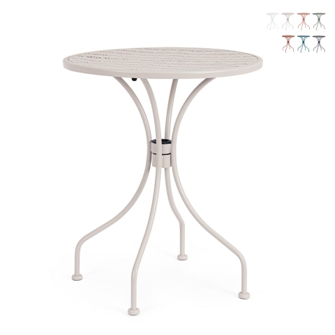 Table de jardin rond 60cm vintage shabby chic Bizzotto Lizette Promotion