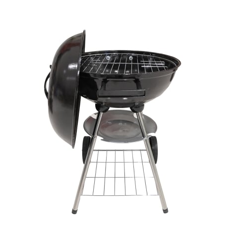 Barbecue à charbon rond en acier avec couvercle et roues Torka Promotion