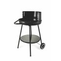 Barbecue à charbon rond Pipra avec grille Ø 48cm ajustable et roues Remises