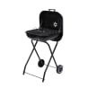 Barbecue au charbon de bois avec roues et couvercle 49x83x47cm Toska Promotion