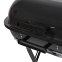 Barbecue au charbon de bois avec roues et couvercle 49x83x47cm Toska Choix