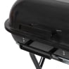 Barbecue au charbon de bois avec roues et couvercle 49x83x47cm Toska Choix