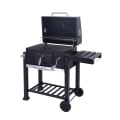 Barbecue au charbon avec couvercle, grille réglable et roues Grilla Promotion