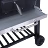 Barbecue au charbon avec couvercle, grille réglable et roues Grilla Catalogue