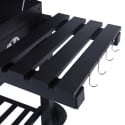 Barbecue au charbon avec couvercle, grille réglable et roues Grilla Choix