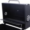 Barbecue au charbon avec couvercle, grille réglable et roues Grilla Caractéristiques