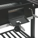 Barbecue au charbon avec couvercle, grille réglable et roues Grilla Dimensions