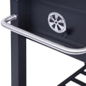 Barbecue au charbon avec couvercle, grille réglable et roues Grilla Prix