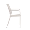 Chaise de jardin empilable avec accoudoirs en acier Bizzotto Lizette Vente