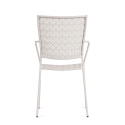 Chaise de jardin empilable avec accoudoirs en acier Bizzotto Lizette 