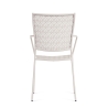 Chaise de jardin empilable avec accoudoirs en acier Bizzotto Lizette 