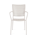 Chaise de jardin empilable avec accoudoirs en acier Bizzotto Lizette 