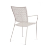 Chaise de jardin empilable avec accoudoirs en acier Bizzotto Lizette 