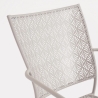 Chaise de jardin empilable avec accoudoirs en acier Bizzotto Lizette 