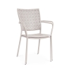 Chaise de jardin empilable avec accoudoirs en acier Bizzotto Lizette 
