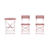 Ensemble table de jardin ronde 2 chaises pliantes Bistrot Achat
