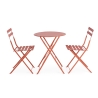 Ensemble table de jardin ronde 2 chaises pliantes Bistrot Vente