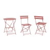Ensemble table de jardin ronde 2 chaises pliantes Bistrot 