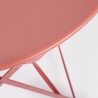 Ensemble table de jardin ronde 2 chaises pliantes Bistrot 