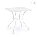 Table de jardin carré en acier 70x70x71cm Bizzotto Kelsie Promotion