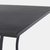 Table de jardin carré en acier 70x70x71cm Bizzotto Kelsie Réductions