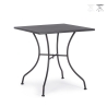 Table de jardin carré en acier 70x70x71cm Bizzotto Kelsie Remises