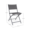 Chaise d'extérieur pliante en acier et textilène Bizzotto Martinez Achat