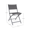 Chaise d'extérieur pliante en acier et textilène Bizzotto Martinez Achat