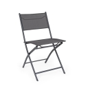 Chaise d'extérieur pliante en acier et textilène Bizzotto Martinez Réductions