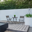 Chaise d'extérieur pliante en acier et textilène Bizzotto Martinez Vente