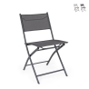 Chaise d'extérieur pliante en acier et textilène Bizzotto Martinez Promotion
