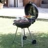 Barbecue à charbon rond Ø57x90cm avec roues et couvercle Seara Vente