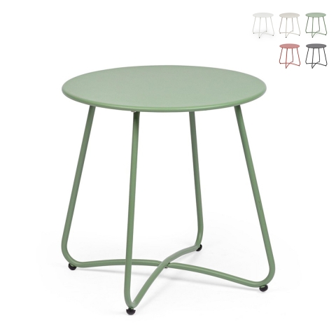 Table basse ronde d'extérieur 45cm design moderne Bizzotto Austin Promotion