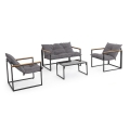 Ensemble de salon de jardin extérieur 2 fauteuils canapé et table Bizzotto Ilda Promotion