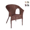 Fauteuil de jardin en rotin tressé Bizzotto Alliss Promotion