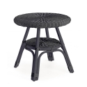 Table d'extérieur rond 52cm en rotin tressé Bizzotto Alliss Promotion