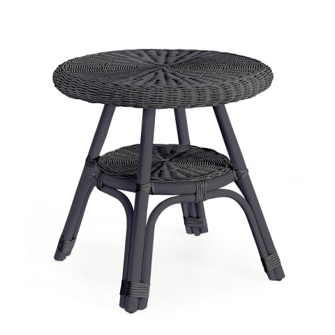 Table d'extérieur rond 52cm en rotin tressé Bizzotto Alliss Promotion