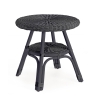 Table d'extérieur rond 52cm en rotin tressé Bizzotto Alliss Promotion