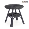 Table d'extérieur rond 52cm en rotin tressé Bizzotto Alliss Vente