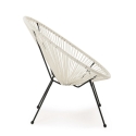 Fauteuil d'extérieur en corde design spaghetti Bizzotto Parker Dimensions