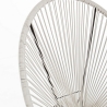 Fauteuil d'extérieur en corde design spaghetti Bizzotto Parker Achat