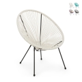 Fauteuil d'extérieur en corde design spaghetti Bizzotto Parker Promotion