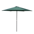 Parasol de jardin rond 3m mât central ouverture à manivelle Cuba Promotion