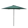 Parasol de jardin rond 3m mât central ouverture à manivelle Cuba Promotion