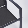 Salon de jardin 2 chaises modernes avec table 45x45cm Bizzotto Auri Modèle