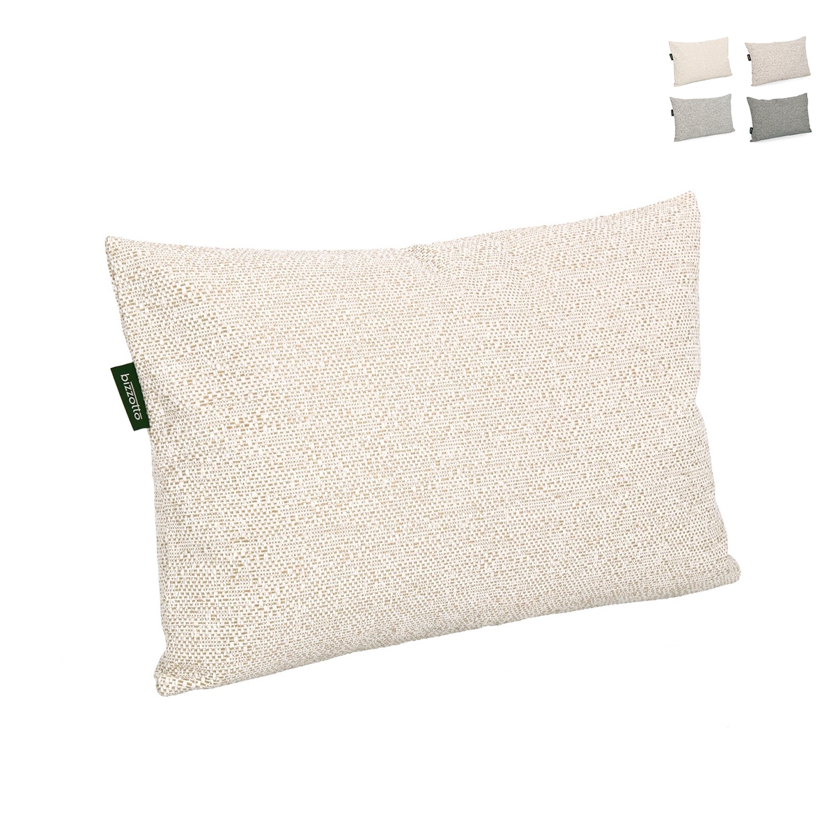 Coussin extérieur rectangulaire 60x40 cm décoratif déhoussable Ipek