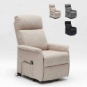 Fauteuil relax électrique inclinable avec releveur et roulettes Giorgia Catalogue