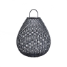 Lanterne de jardin solaire moderne en rotin noir Maytoni Plet Promotion