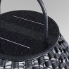 Lanterne de jardin solaire moderne en rotin noir Maytoni Plet Catalogue